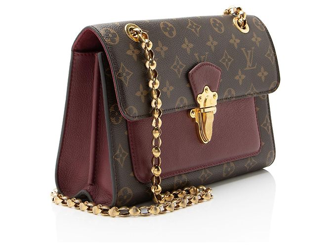 Borsa Victoire Chain in tela Monogram Louis Vuitton Marrone - vista 2