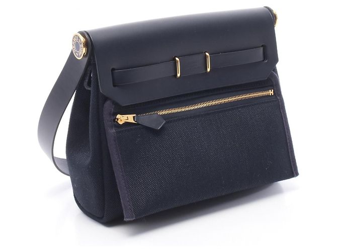 Hermès Borsa Hermes Aile Bag Zip Mini Borsa a Spalla Blu - vista 5