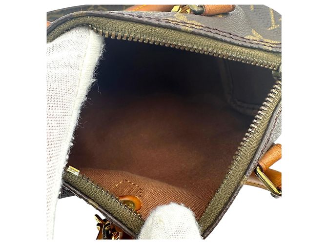 Gucci Vintage Cloth Hobos Stirrup Marrone - vista 5