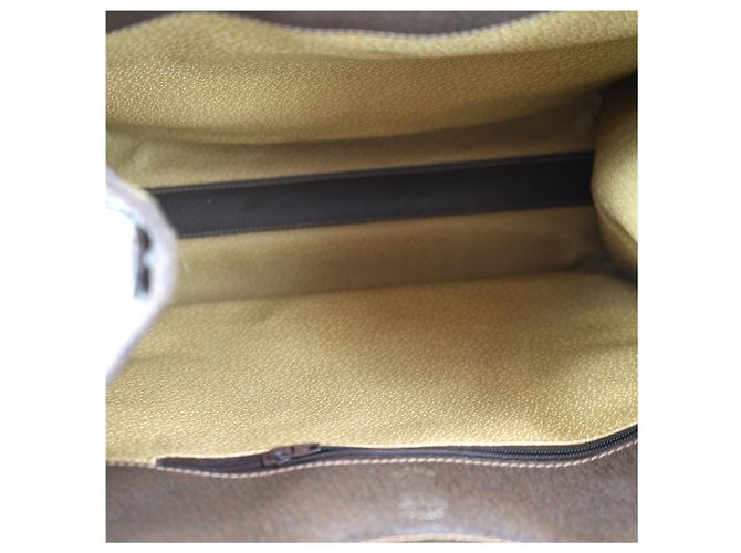 Gucci Vintage Cloth Hobos Stirrup Marrone - vista 6