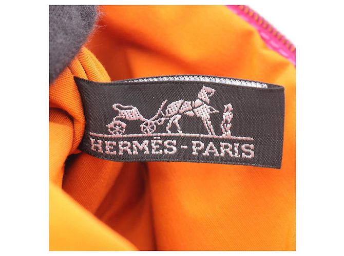 Hermès Hermes Bolide Pouch 20 Canvas Leather Rosa - vista 5