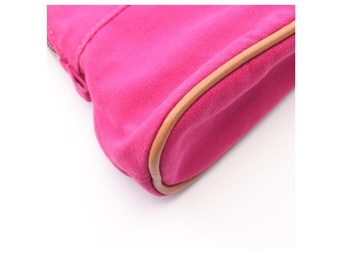 Hermès Hermes Bolide Pouch 20 Canvas Leather Rosa - vista 7