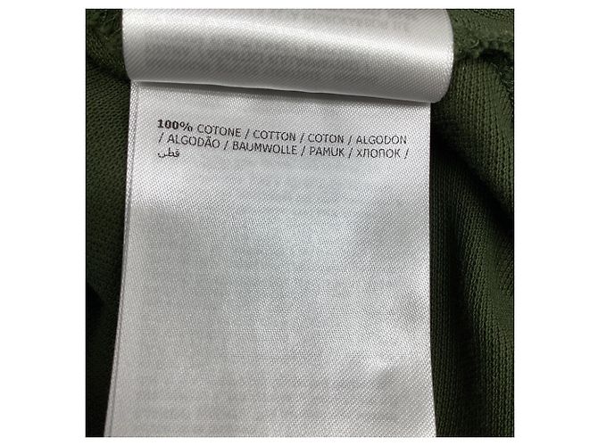 Polo in piquet di cotone con patch logo Moncler, verde, in cotone Nero - vista 5