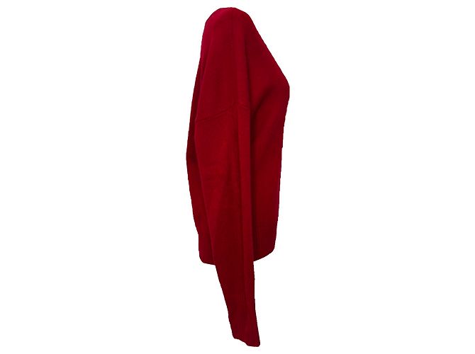 Maglione Amy in maglia con scollo a V di Isabel Marant in cashmere rosso - vista 2