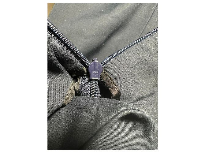 Abito midi Balenciaga con scollo asimmetrico in cotone blu navy - vista 8