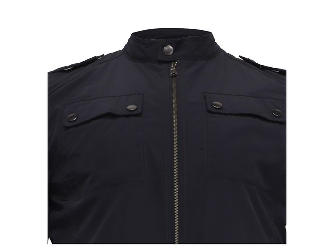 Boss Hugo Boss Jacke aus Navy Blue Polyester Blau Marineblau - Ansicht 2