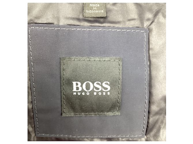 Boss Hugo Boss Jacke aus Navy Blue Polyester Blau Marineblau - Ansicht 7
