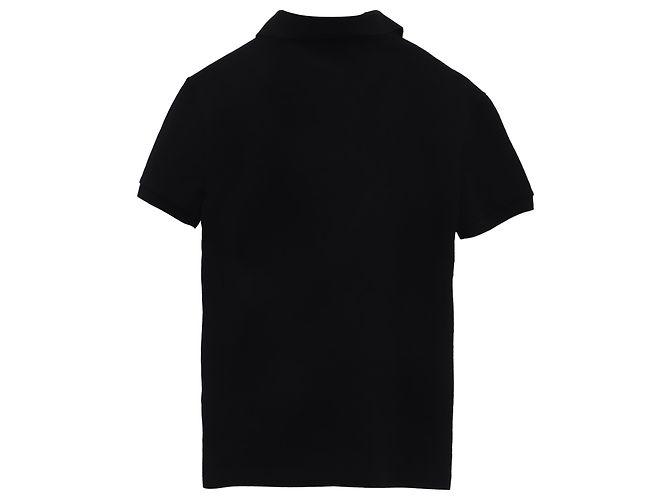 Polo a maniche corte Louis Vuitton in cotone nero - vista 3