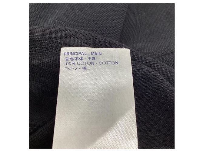 Polo a maniche corte Louis Vuitton in cotone nero - vista 4