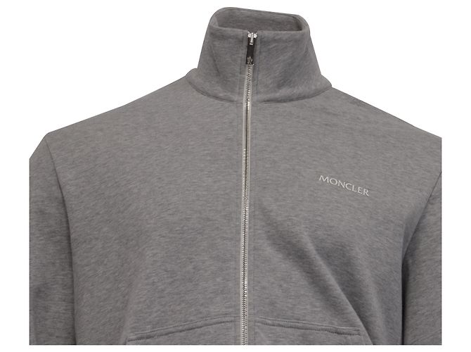 Chaqueta Sweat Track en algodón gris Moncler - vista 2