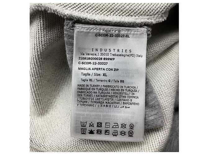 Chaqueta Sweat Track en algodón gris Moncler - vista 6