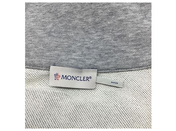 Chaqueta Sweat Track en algodón gris Moncler - vista 7