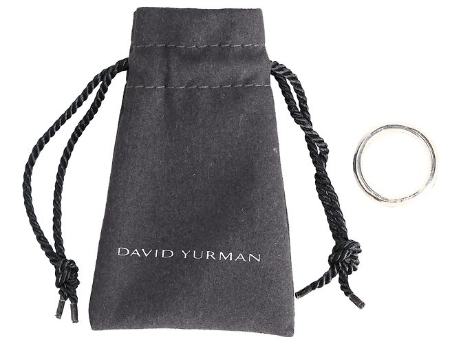 Anello David Yurman Cable Inset in Argento Sterling - vista 5