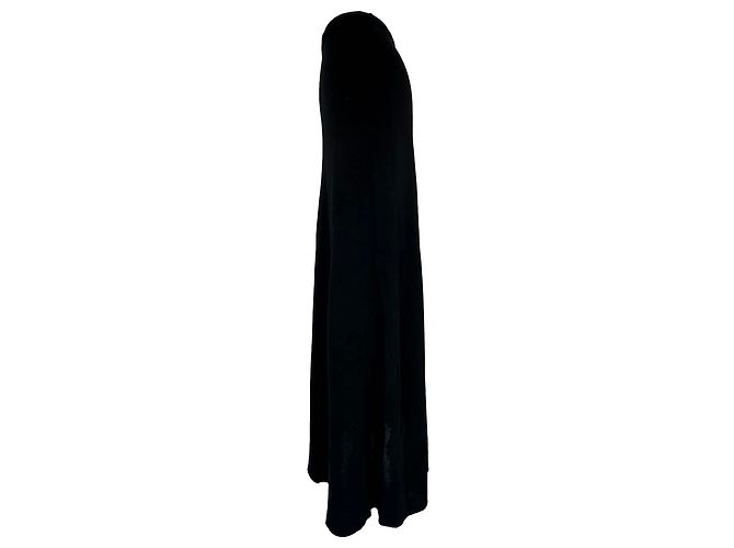 Falda larga Basma de Ba&sh en viscosa negra Negro - vista 2