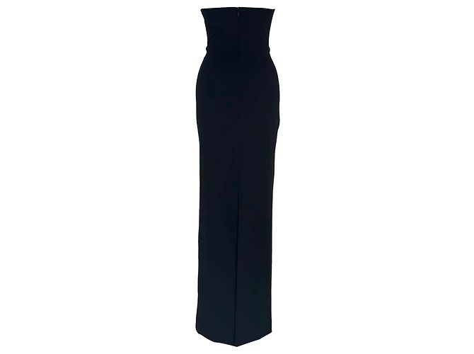 Trägerloses Maxi-Kleid Audrey von Solace London aus schwarzem Polyester - Ansicht 3