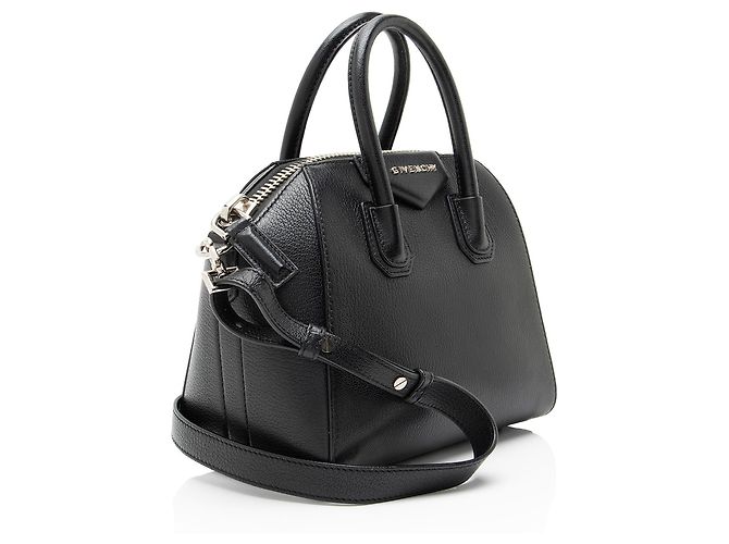 Borsa mini Antigona in pelle di capra Sugar Givenchy Nero - vista 2