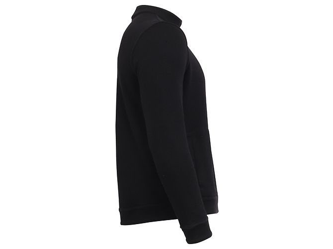 Hugo Boss Felpa Boss Shepherd con zip frontale in cotone nero - vista 3
