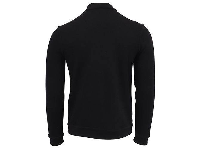 Hugo Boss Felpa Boss Shepherd con zip frontale in cotone nero - vista 4