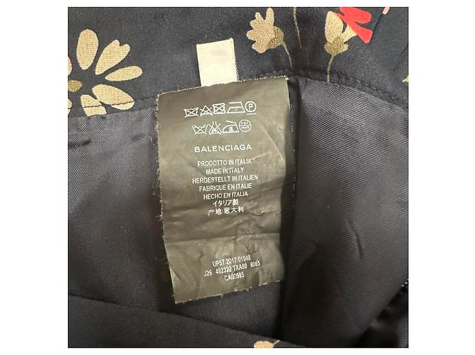 Everyday Balenciaga Plisierter Midirock mit floralem Muster in Multicolor aus Polyester Mehrfarben - Ansicht 5
