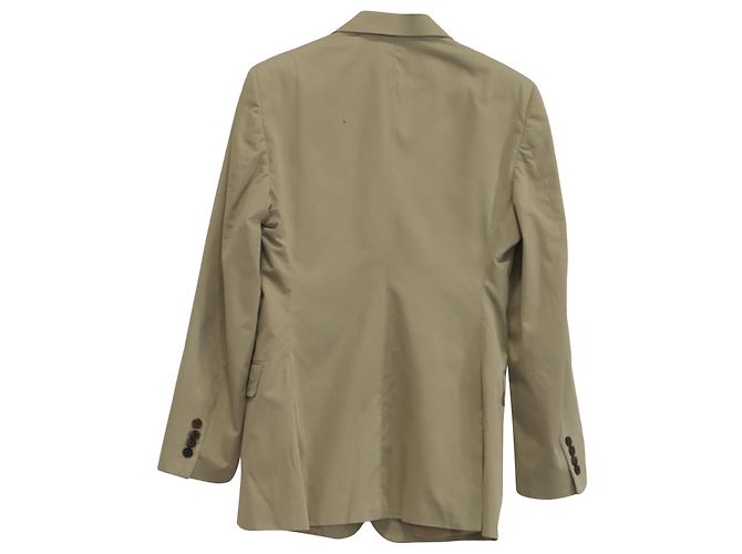 Giacca monopetto Prada in cotone beige - vista 3