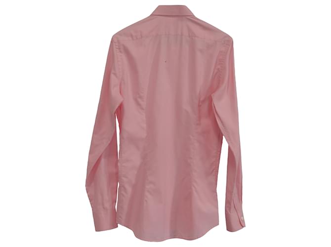 Camicia con bottoni Prada in cotone rosa - vista 3