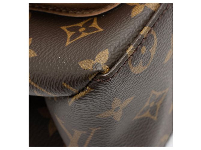 Messenger Marignan in tela Monogram Louis Vuitton Marrone Beige - vista 10