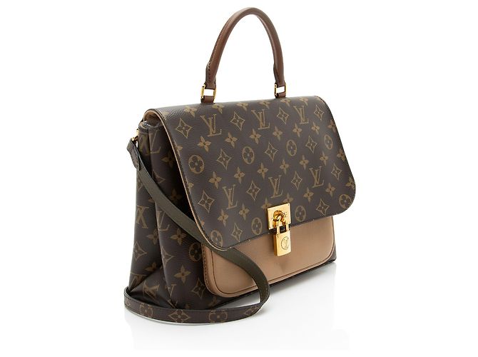 Messenger Marignan in tela Monogram Louis Vuitton Marrone Beige - vista 2