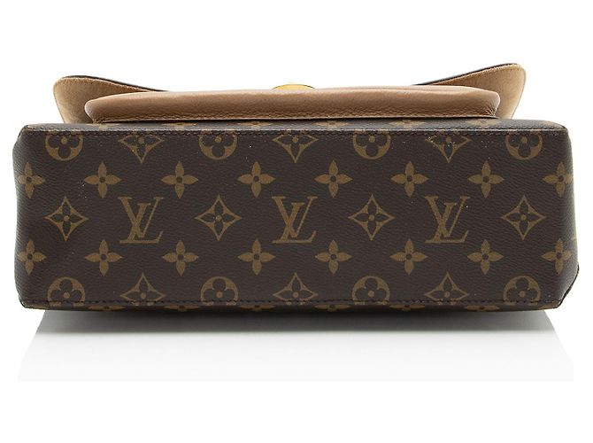 Messenger Marignan in tela Monogram Louis Vuitton Marrone Beige - vista 4
