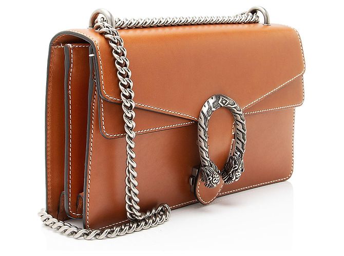 Borsa a Spalla Dionysus Medium in Pelle Gucci Marrone - vista 2
