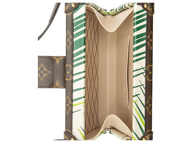 Borsa Palm Petite Malle in Tela Monogram Louis Vuitton Marrone - vista 7