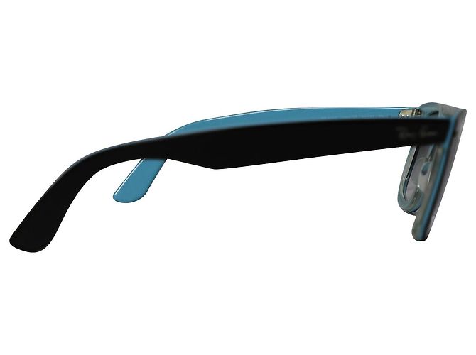 Occhiali da sole Ray-Ban RB2140 Original Wayfarer 901 in acrilico blu - vista 3