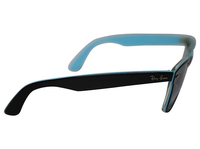 Occhiali da sole Ray-Ban RB2140 Original Wayfarer 901 in acrilico blu - vista 6