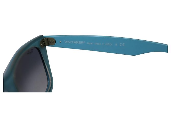 Occhiali da sole Ray-Ban RB2140 Original Wayfarer 901 in acrilico blu - vista 7