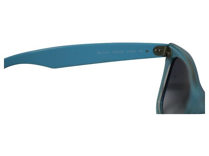 Occhiali da sole Ray-Ban RB2140 Original Wayfarer 901 in acrilico blu - vista 8