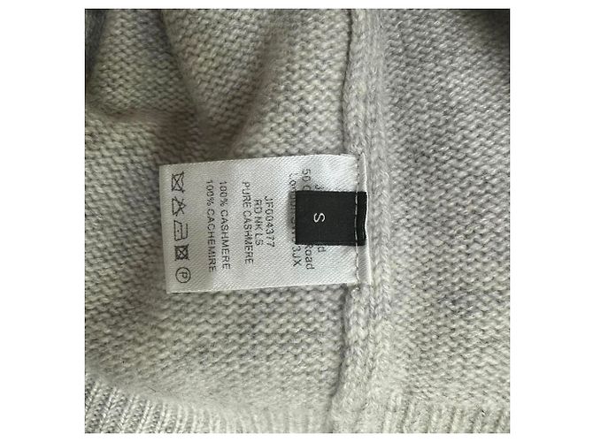Suéter Joseph de punto de cuello redondo en cachemira gris - vista 6