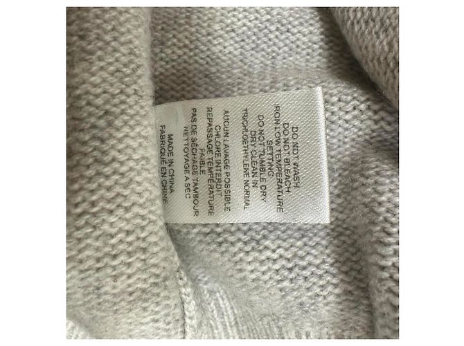 Suéter Joseph de punto de cuello redondo en cachemira gris - vista 7