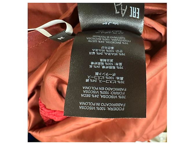 Abito midi con effetto wrap in viscosa operata bordeaux Dries Van Noten - vista 7