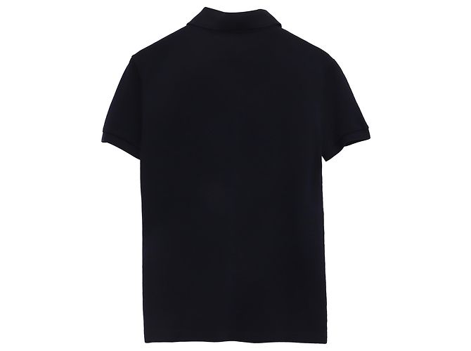 Polo a maniche corte Louis Vuitton in cotone nero - vista 3