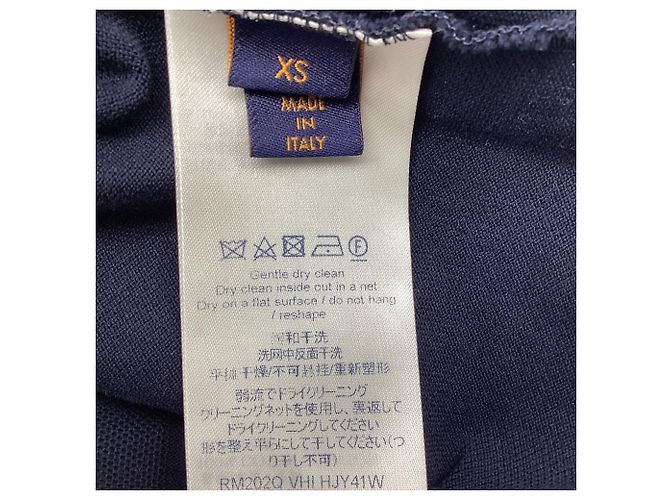 Polo a maniche corte Louis Vuitton in cotone nero - vista 5