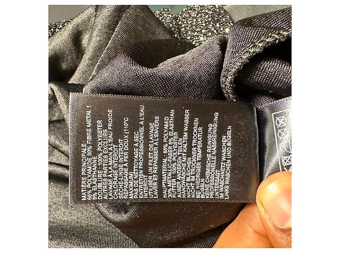 Ba&sh Brady Midi-Kleid aus schwarzer Polyamid - Ansicht 8