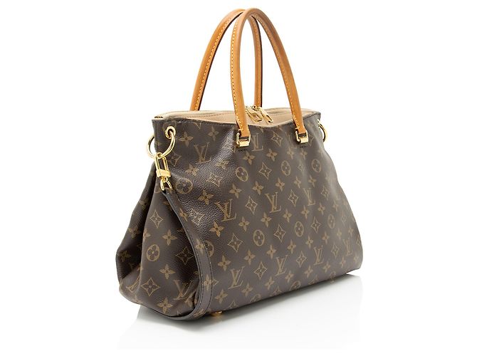 Borsa Pallas in Canvas Monogram Louis Vuitton Marrone Beige - vista 2