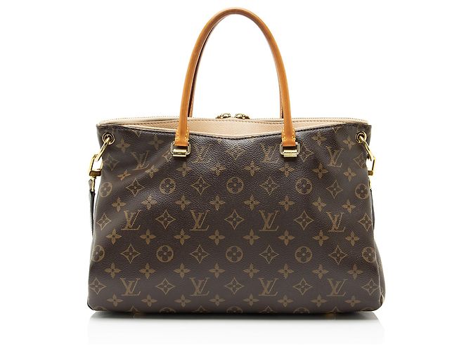 Borsa Pallas in Canvas Monogram Louis Vuitton Marrone Beige - vista 3
