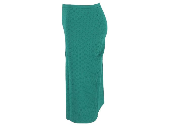 Falda midi con estampado Diane Von Furstenberg en lana verde - vista 2