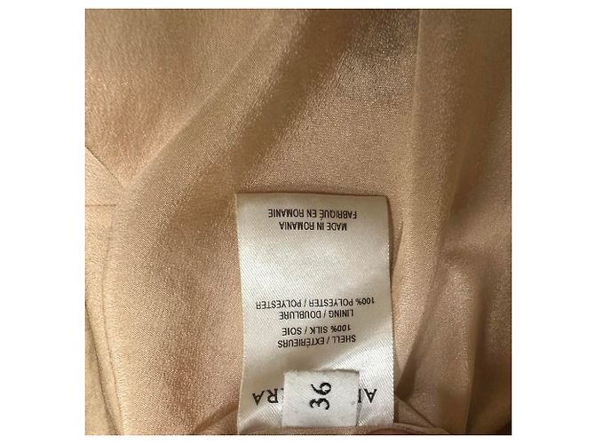Falda midi Altuzarra con estampado de leopardo en seda beige - vista 6