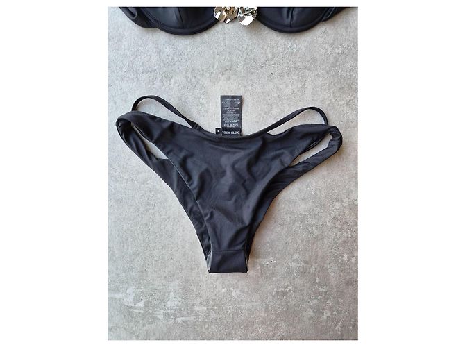 David Koma Conjunto de Bikini Negro con Flor - vista 6