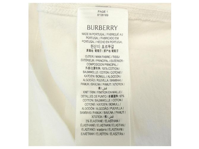 Camiseta de algodón Burberry Blanco - vista 3