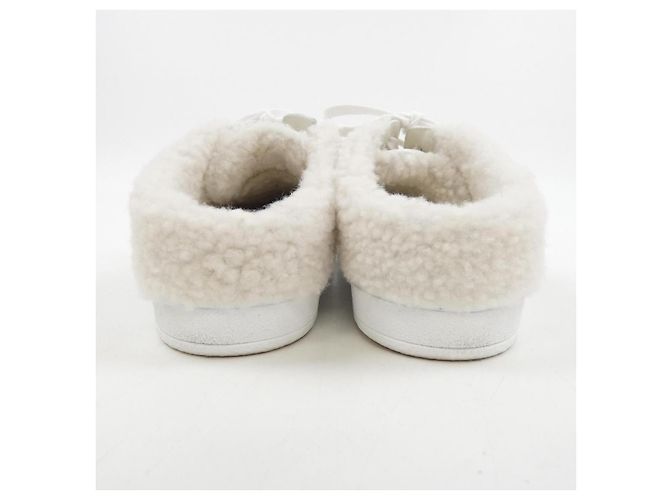 Sneaker Christian Dior KCK369VES in pelle di vitello e shearling di agnello Bianco - vista 5