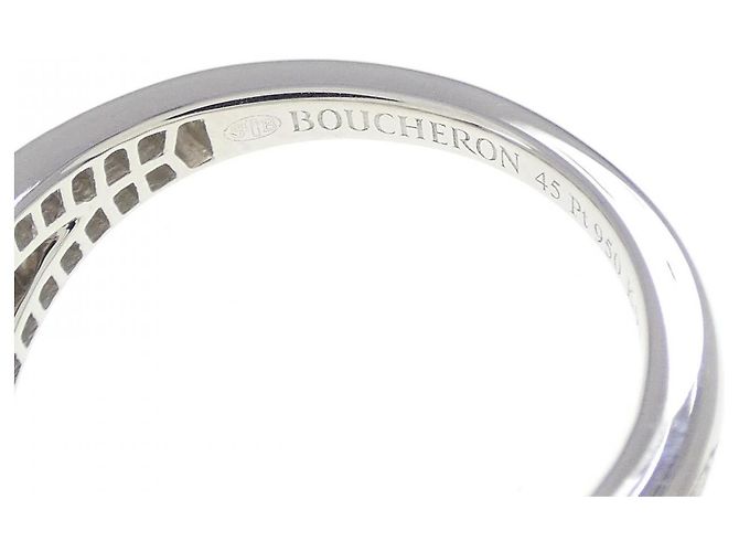 Boucheron PONT DE PARIS Platinring Größe 5 Silber - Ansicht 4