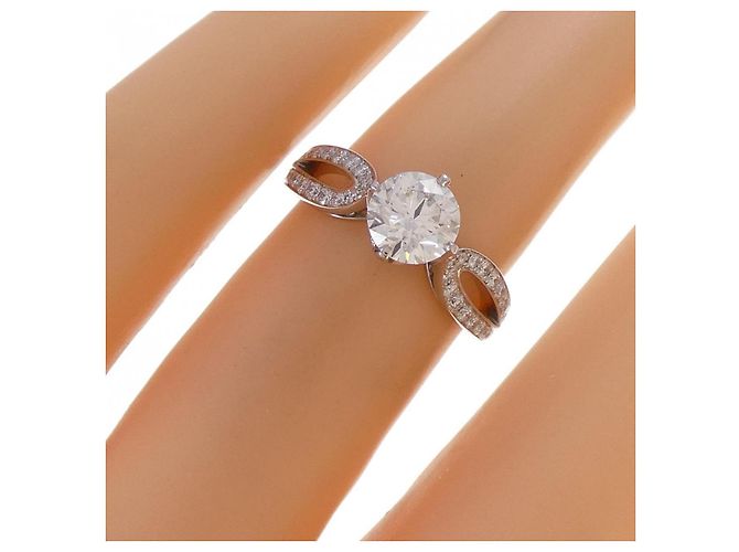 Boucheron PONT DE PARIS Platinring Größe 5 Silber - Ansicht 5