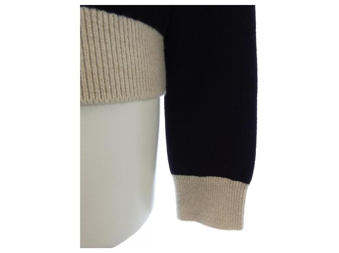 Timeless Tejidos de cachemira Chanel Negro Beige - vista 7